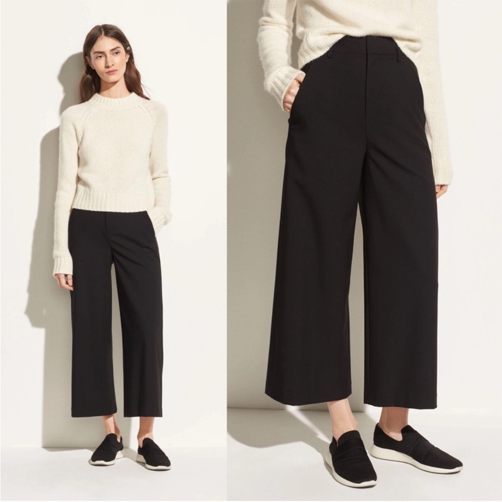 Vince High Rise wide leg crop pants